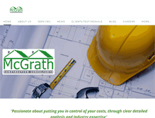 Tablet Screenshot of mcgrathconstructionconsultants.ie